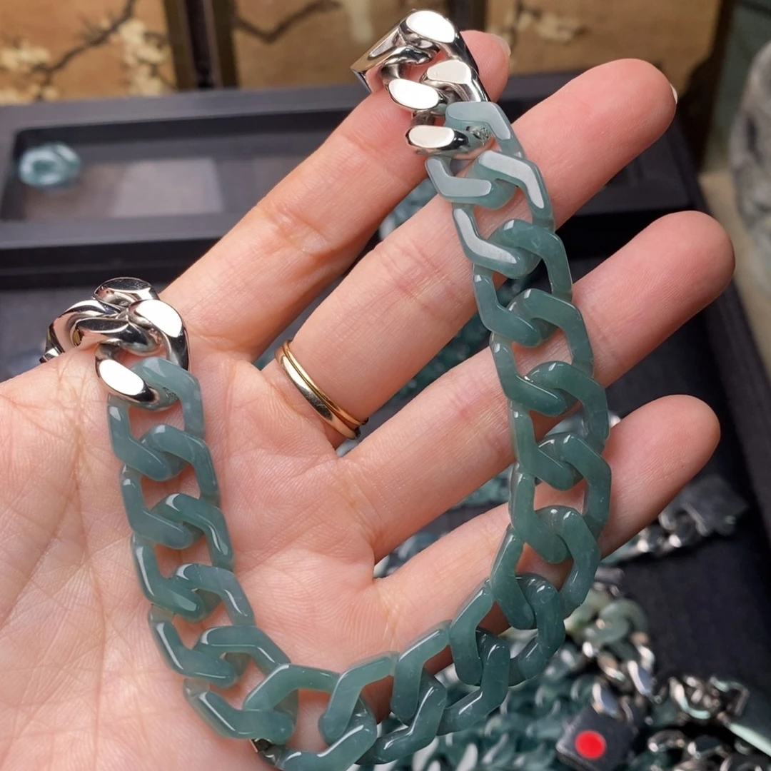 翡翠未镶嵌手链手链1002