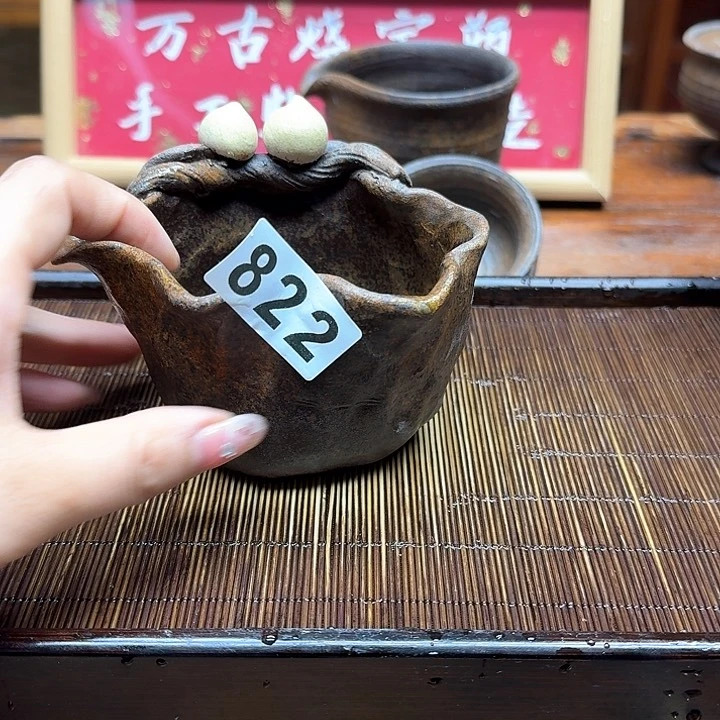 纯手工制作粗陶茶具