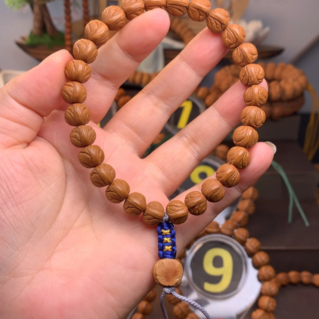 桃核手串寒**影玉龙脊10尺寸