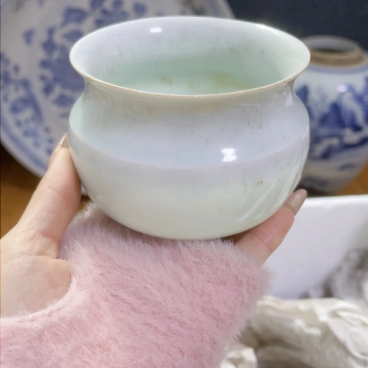 瓷片思*湖田湖田影青壶一个