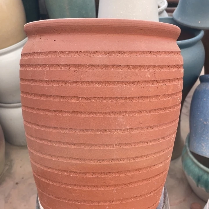 紫砂花盆高24口20紫砂正品
