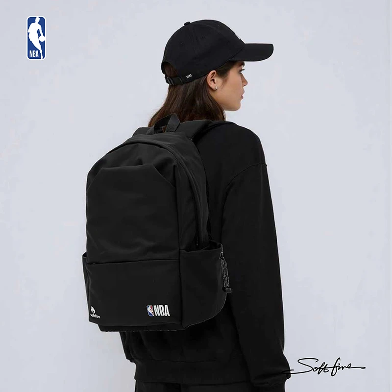 NBA联名SOFTFIRE款男女童大容量双肩包简约儿童书包休闲旅行便携