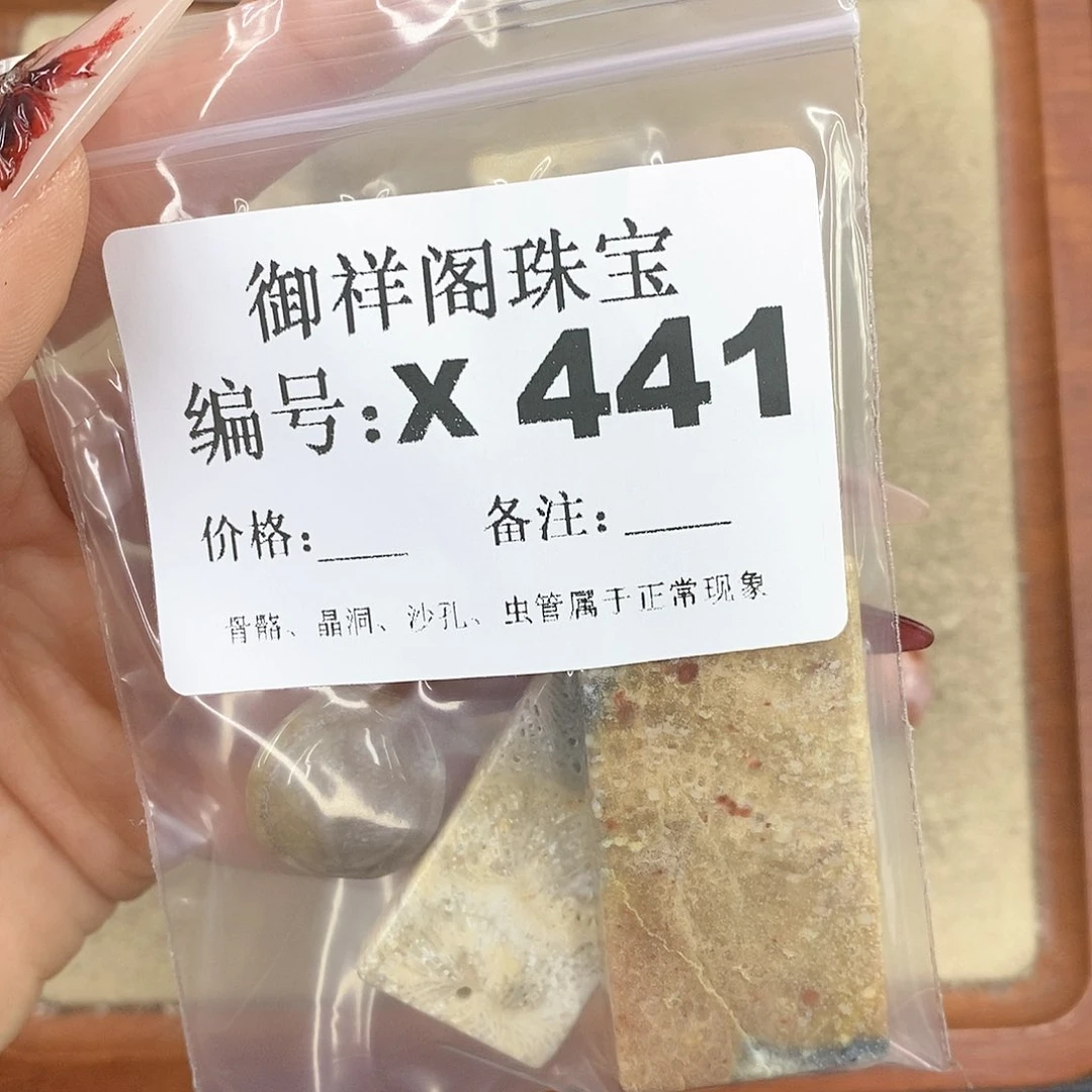 硅化珊瑚（珊瑚玉）颈饰未镶嵌n***1