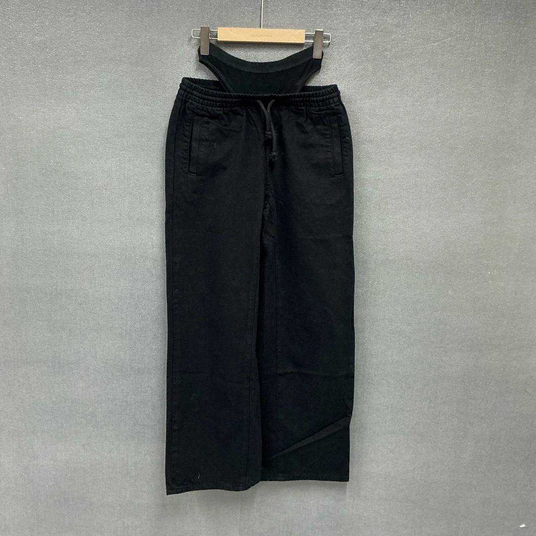 99新 maje AlexanderWang亚历山大王 假两件休闲直筒裤 xs码