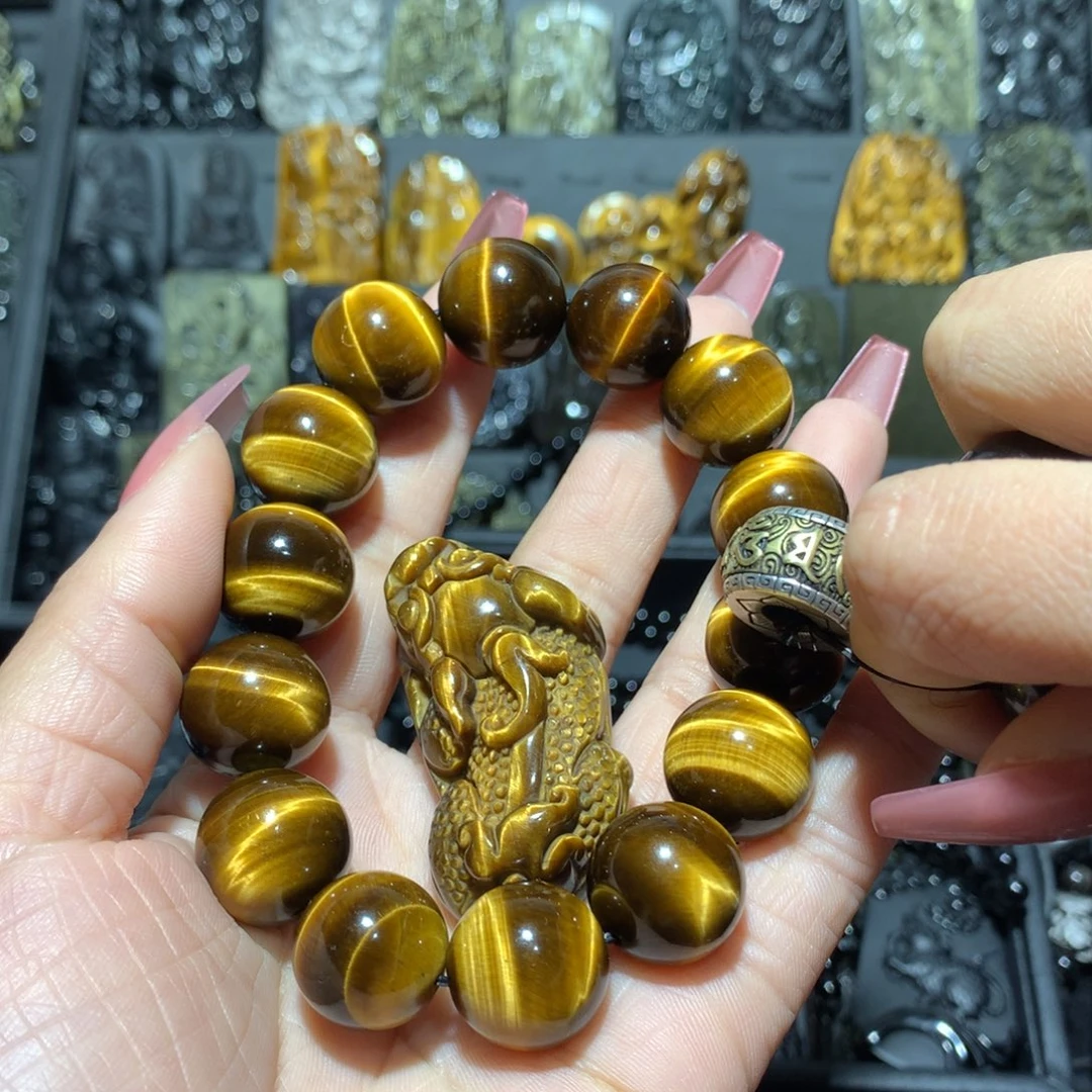 木变石（虎睛石）手链未镶嵌し****づ