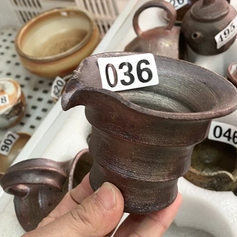 柴烧宝瓶杯子大放漏