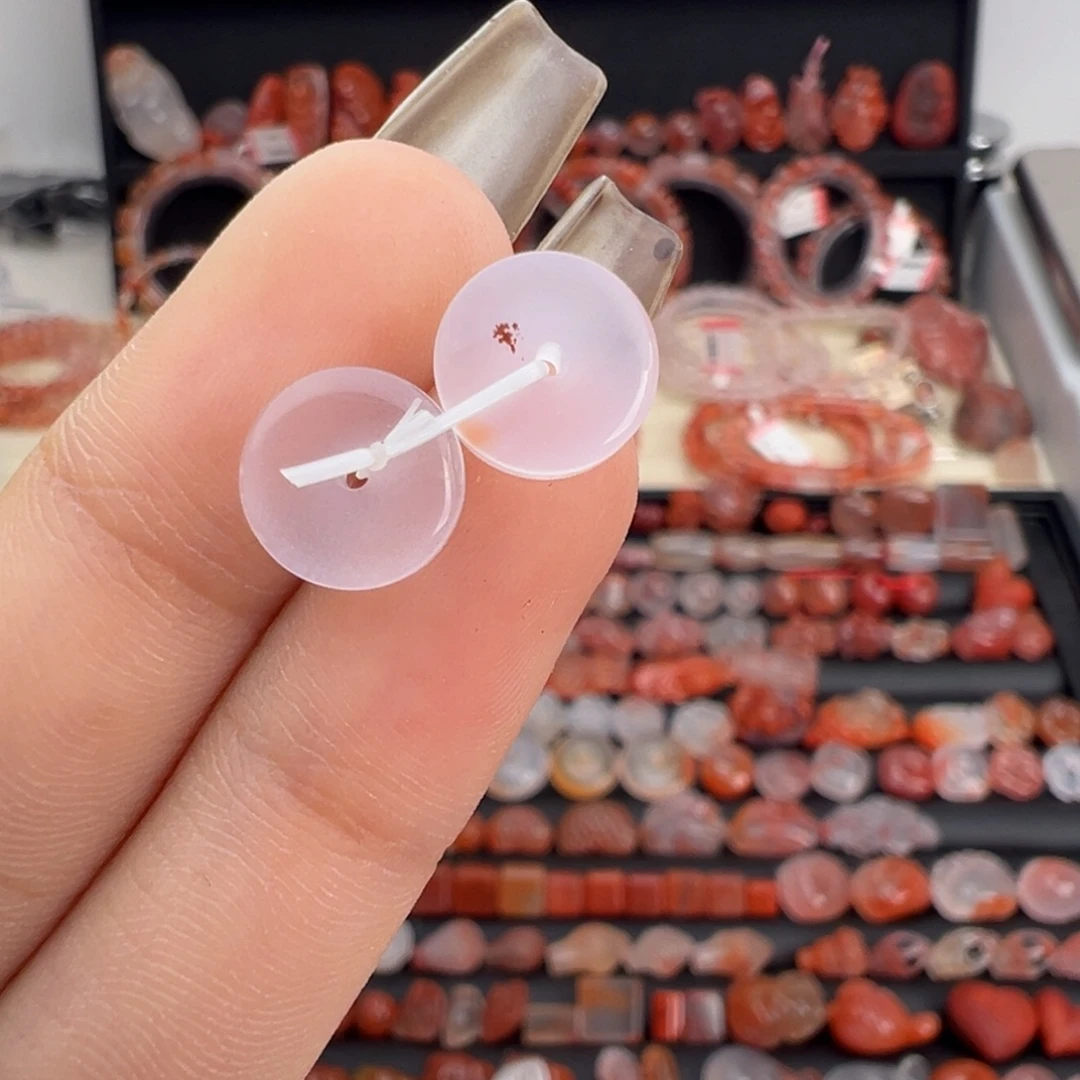 南红玛瑙未镶嵌颈饰隔片