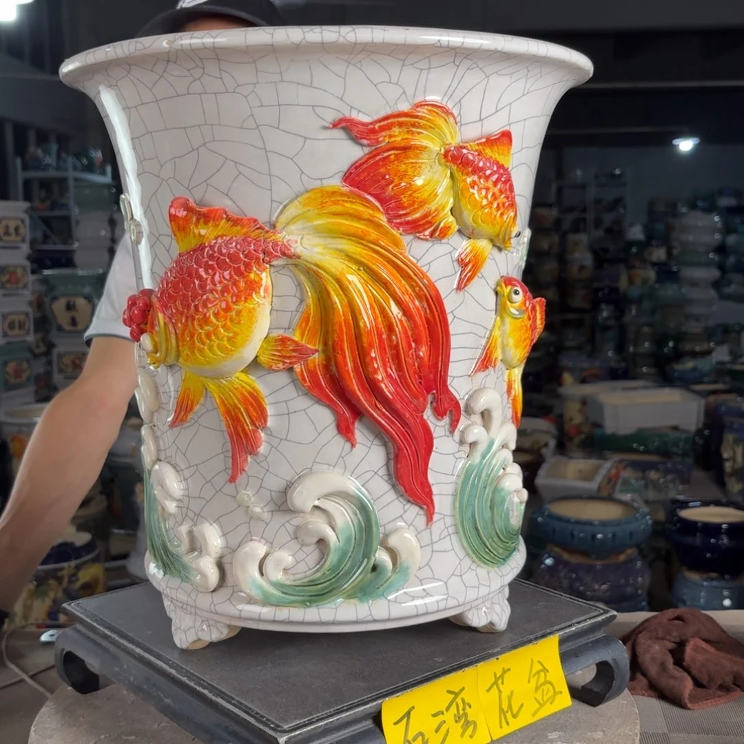 一风堂石湾花盆 内30*35