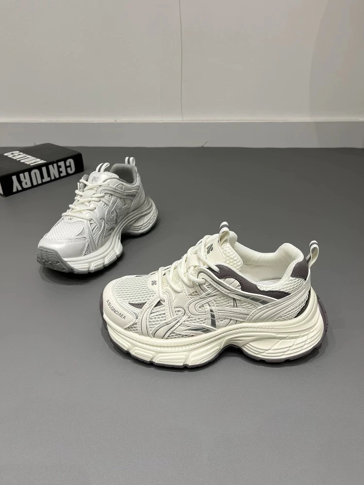 断码清库！夏款透网4.5cm吸磨底老爹鞋1-3013