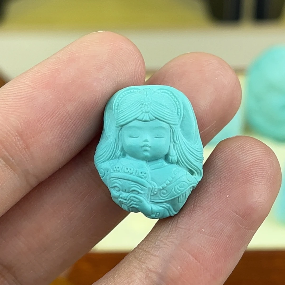 绿松石未镶嵌珠宝奇石扎吉拉姆