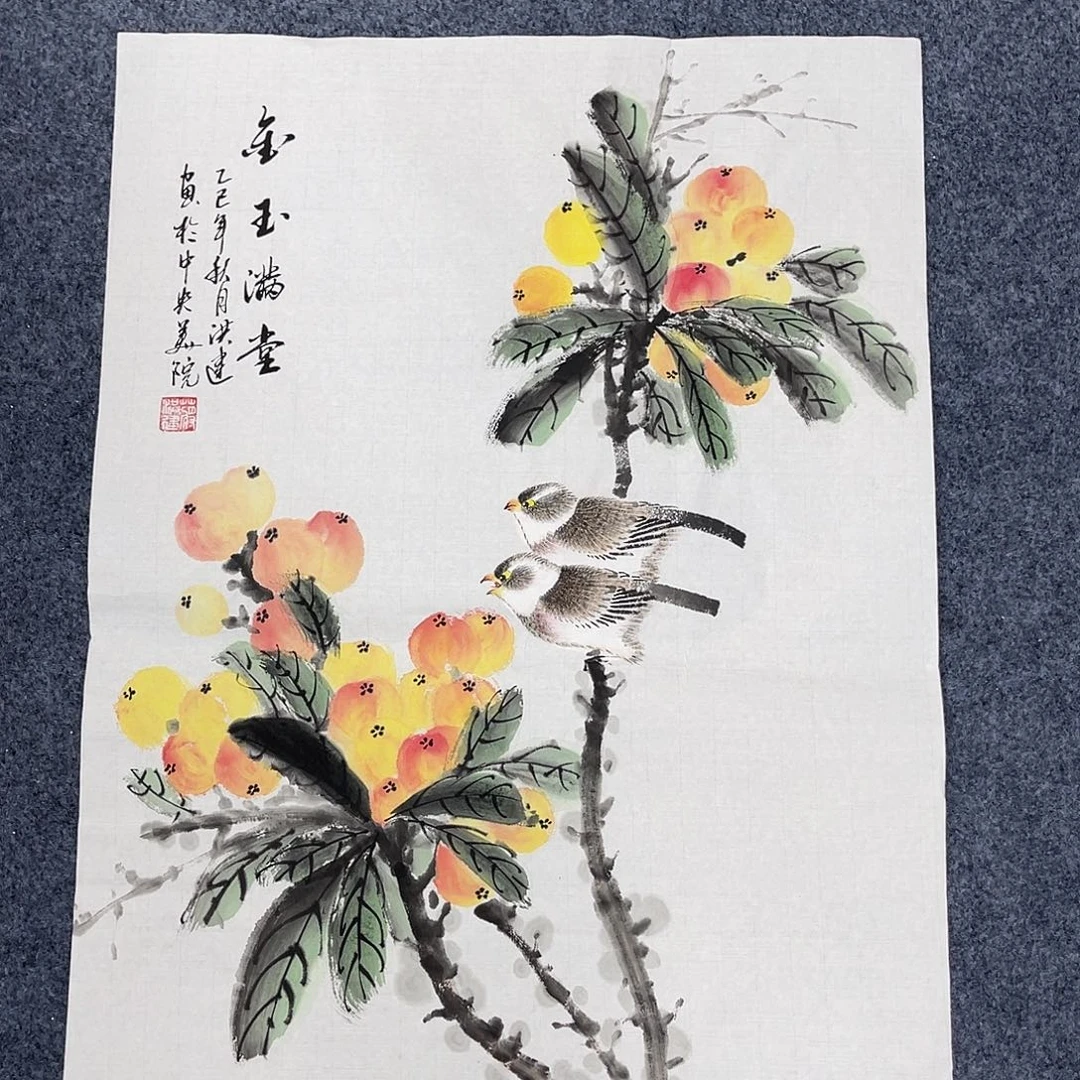 国画国画作品宣纸纯绘