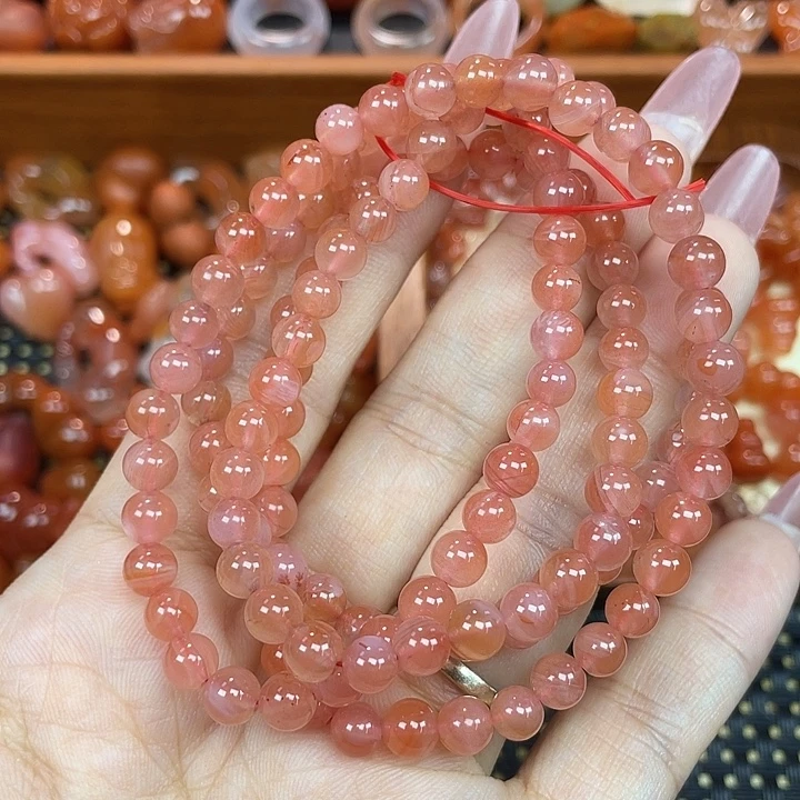 南红玛瑙未镶嵌颈饰多圈