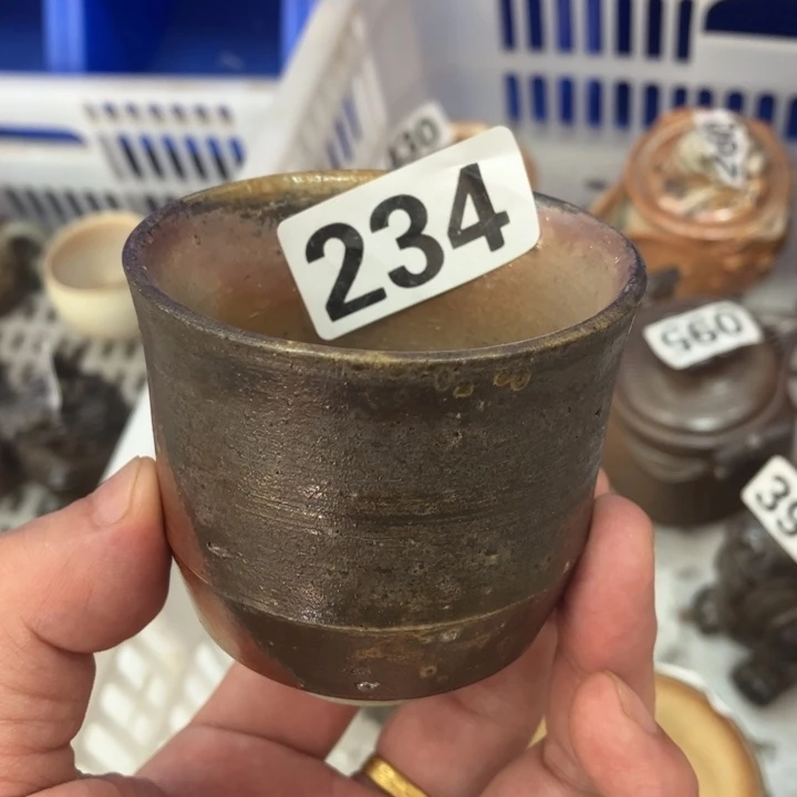 柴烧茶具茶杯大放漏