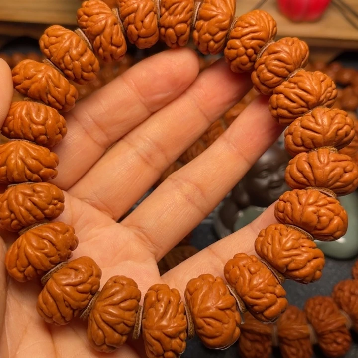 桃核手串龙纹桃核8