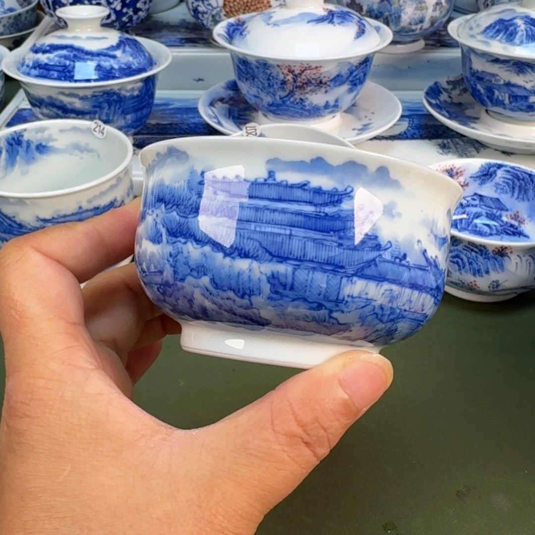 景德镇纯手绘茶具圆圆263