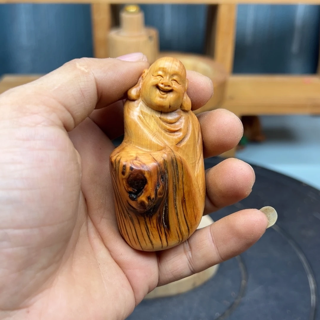 O***鑫木崖柏木摆件手把件