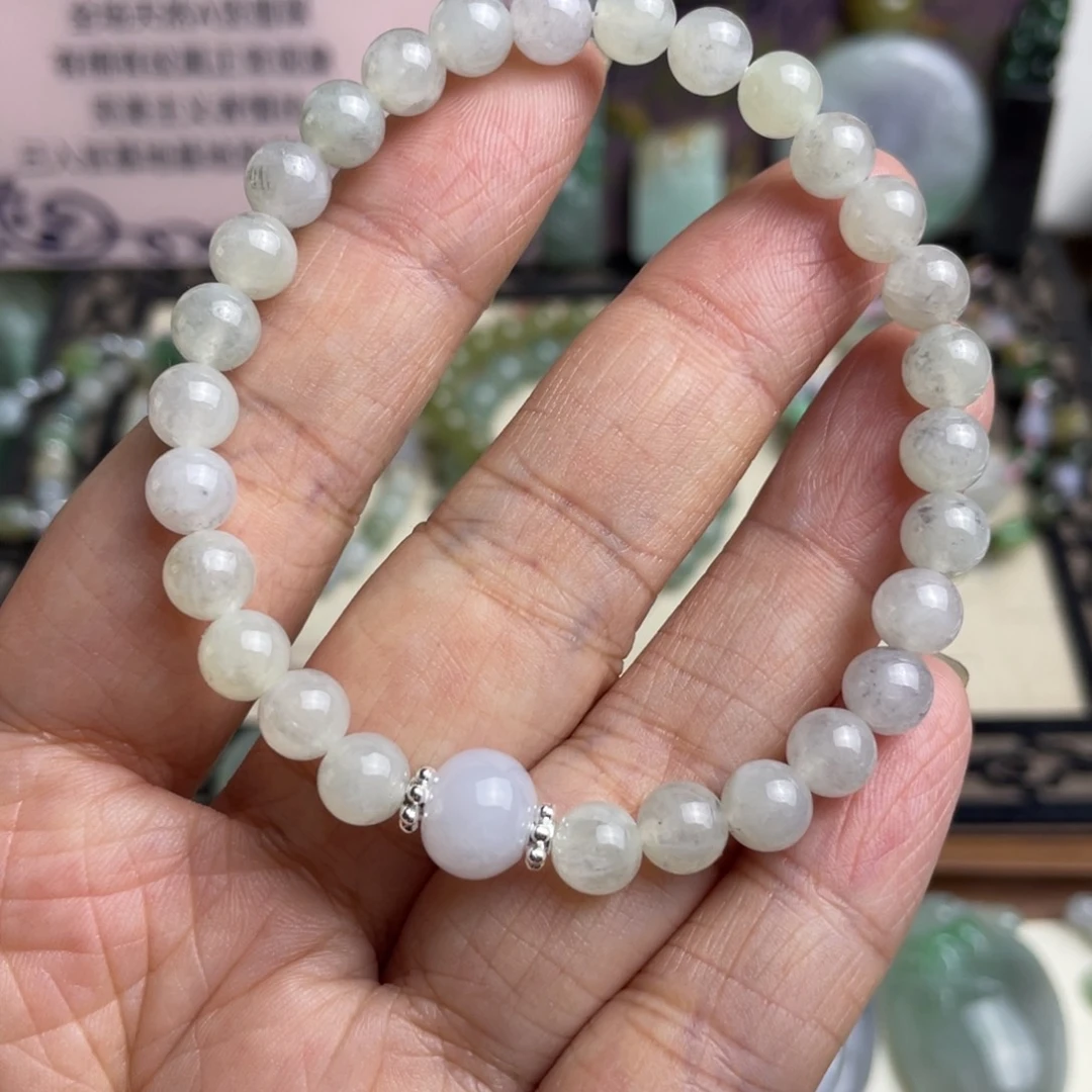 翡翠未镶嵌手链特色乌鸡手链