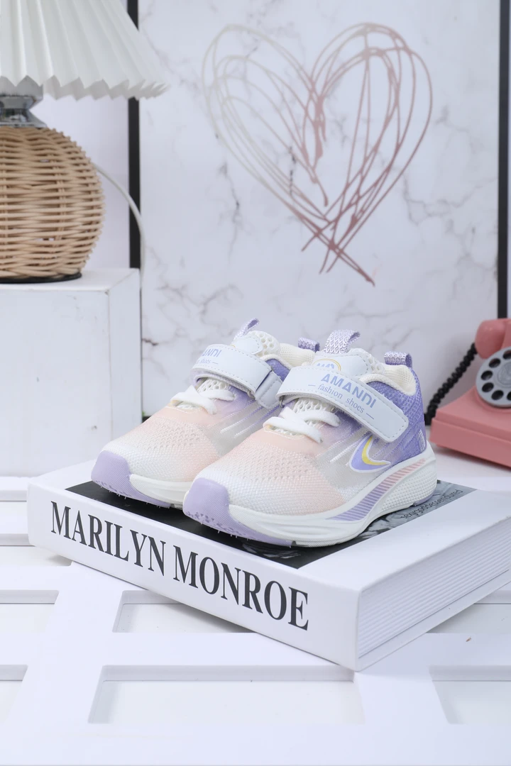 （23码-28码）B1385女透气夏季男跑步鞋运动鞋小童网鞋板鞋休闲鞋