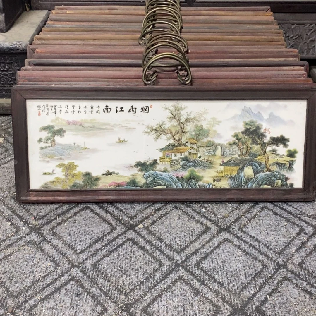 瓷53*21 景德镇瓷板画柴窑烧制