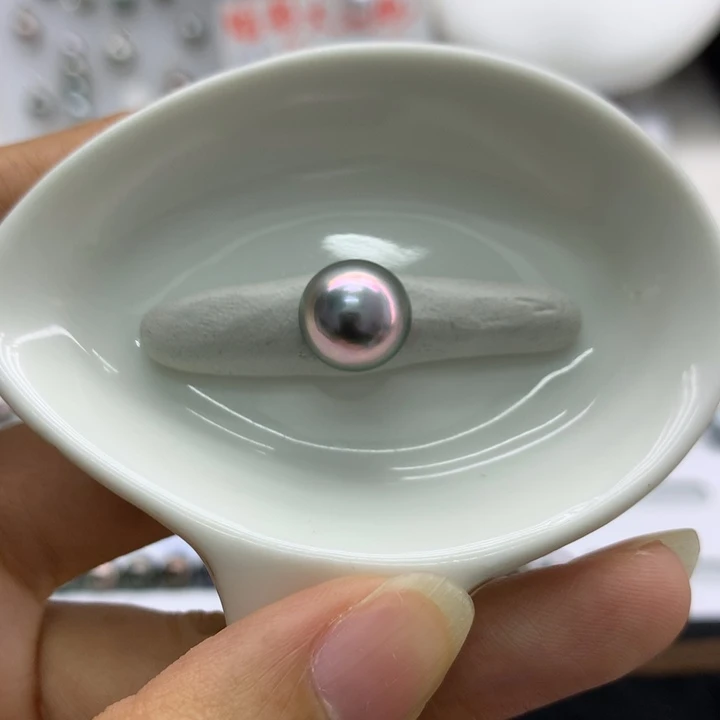 海水珍珠裸珠樱花粉