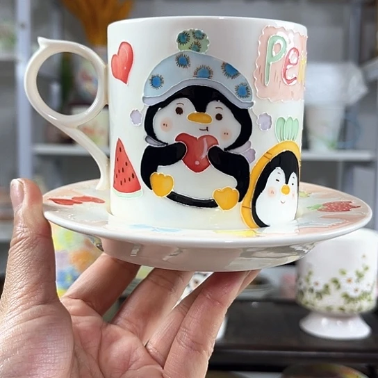 手绘高温釉下彩陶瓷