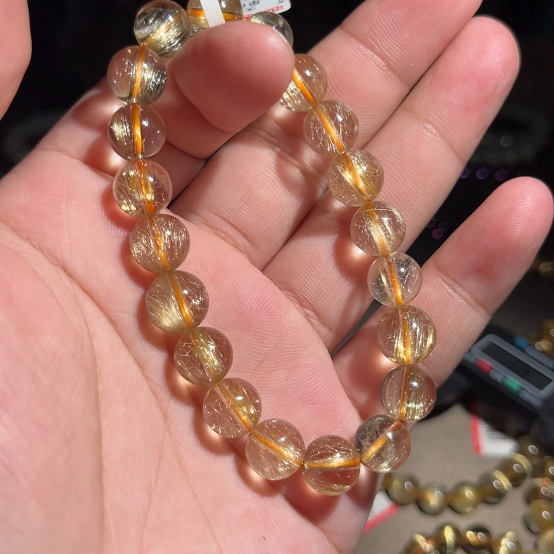 发晶手串未镶嵌金发晶