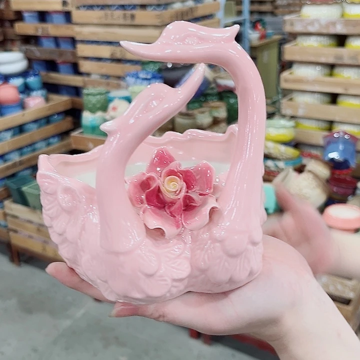 有孔.凑单10元陶瓷花盆发货！