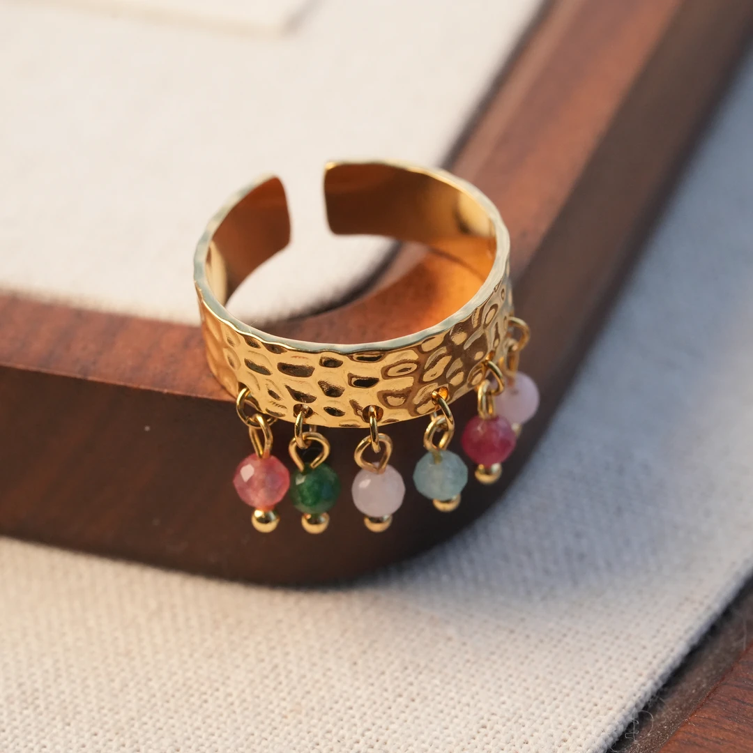 钛钢戒指 [彩虹戒指]气质轻奢精致时尚百搭法式小众简约指环