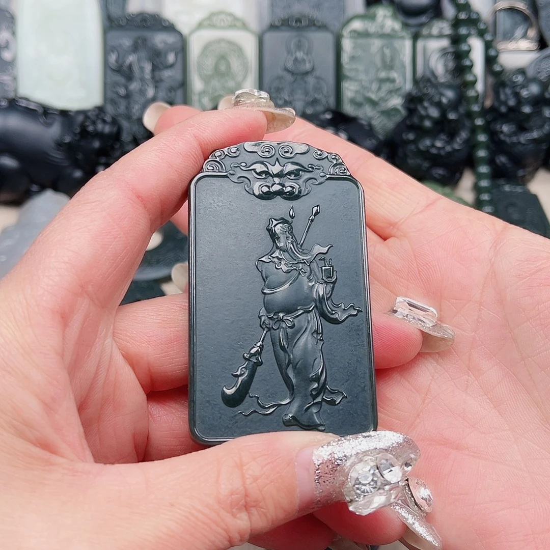 和田玉（青玉）颈饰未镶嵌