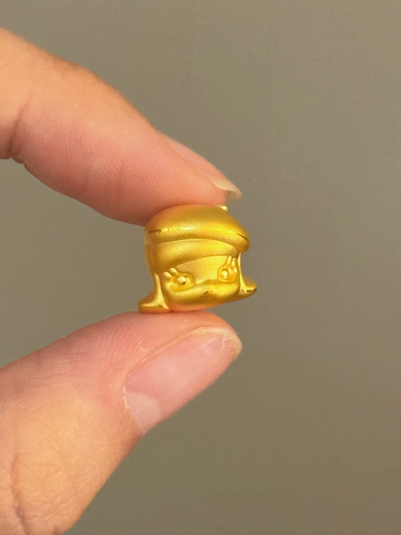 贝贝黄金 足金999 画家茉莉 素金 转运珠 103