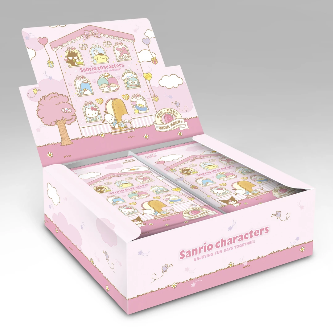 【拆盒】【三丽鸥家族-萌梦典藏卡-暖冬晴雪-趣影包】盲盒收藏卡牌