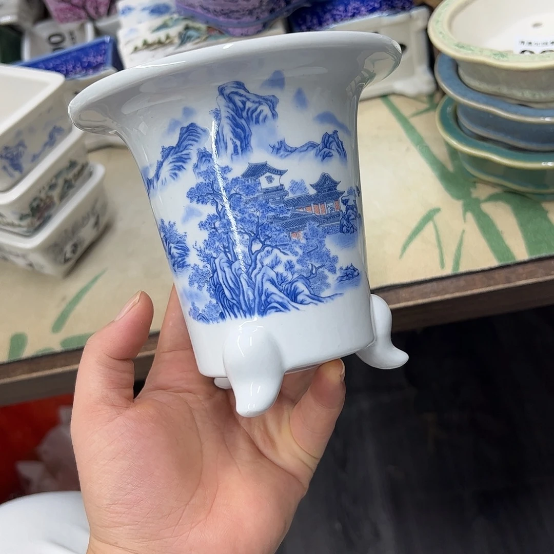花盆紫砂008号瑕疵13/12cm