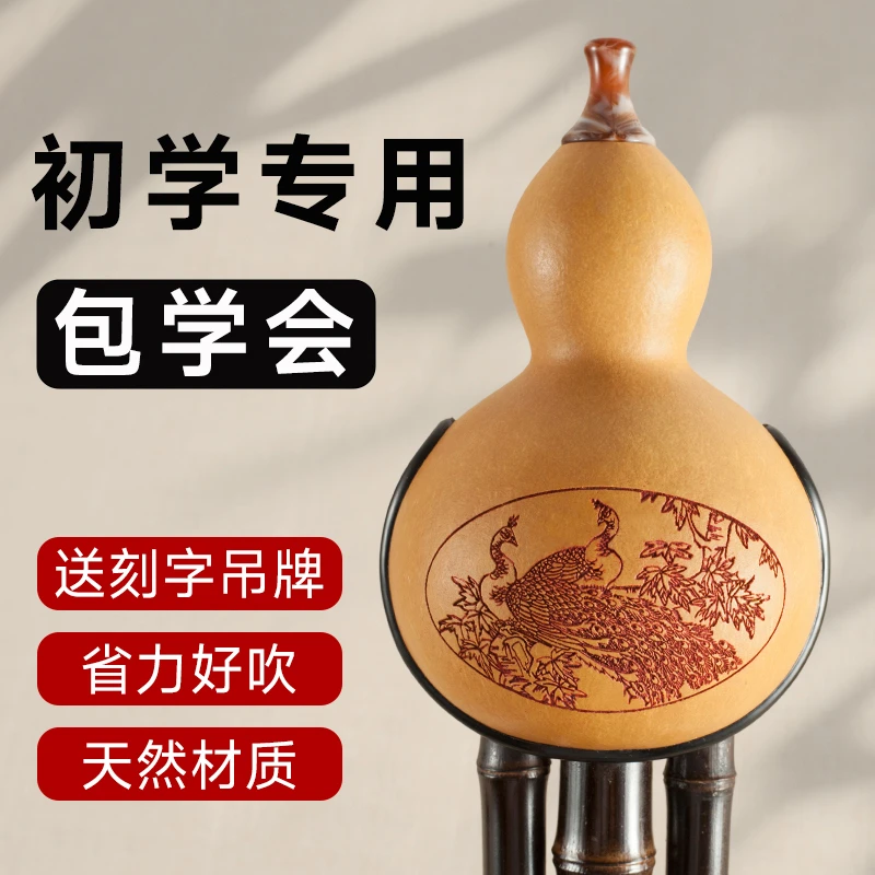 紫竹七孔双音葫芦丝乐器专卖c调降b儿童学生成人初学零基础入门级