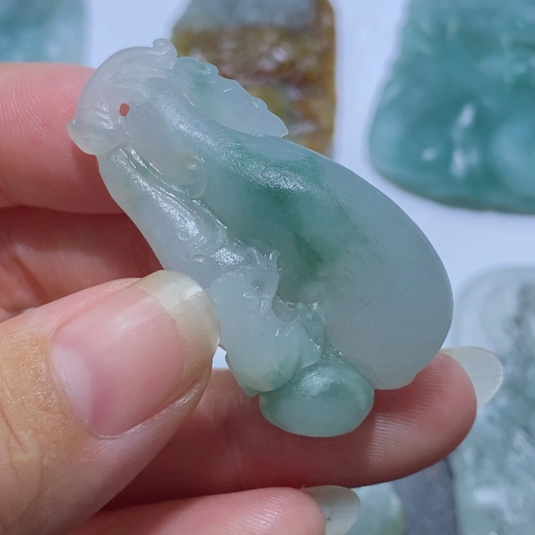 定制翡翠未镶嵌毛货