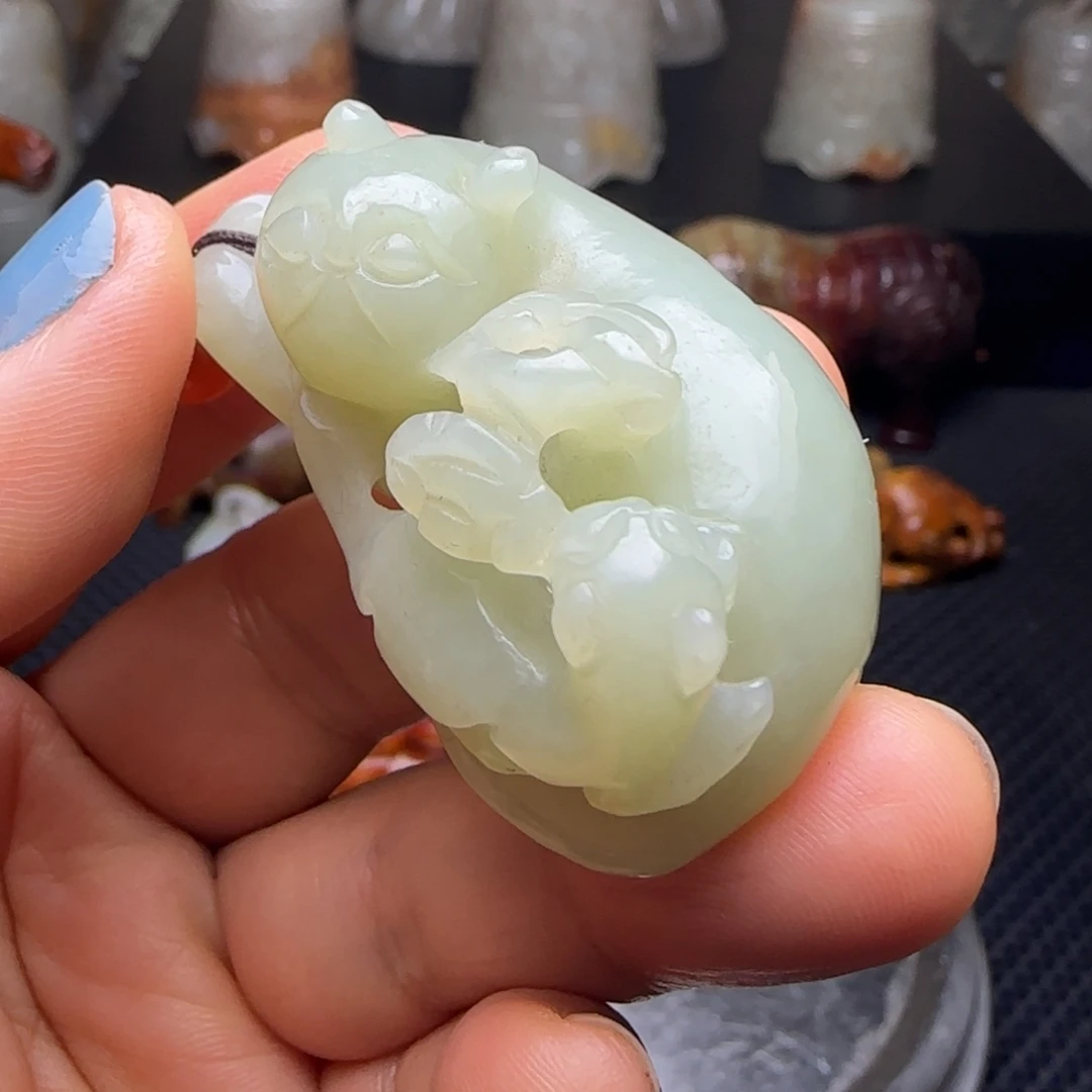 和田玉未镶嵌挂件