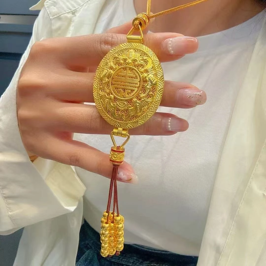 【老朱黄金】足金999古法 龙凤香囊 龙凤呈祥 时尚气质国风古潮元素