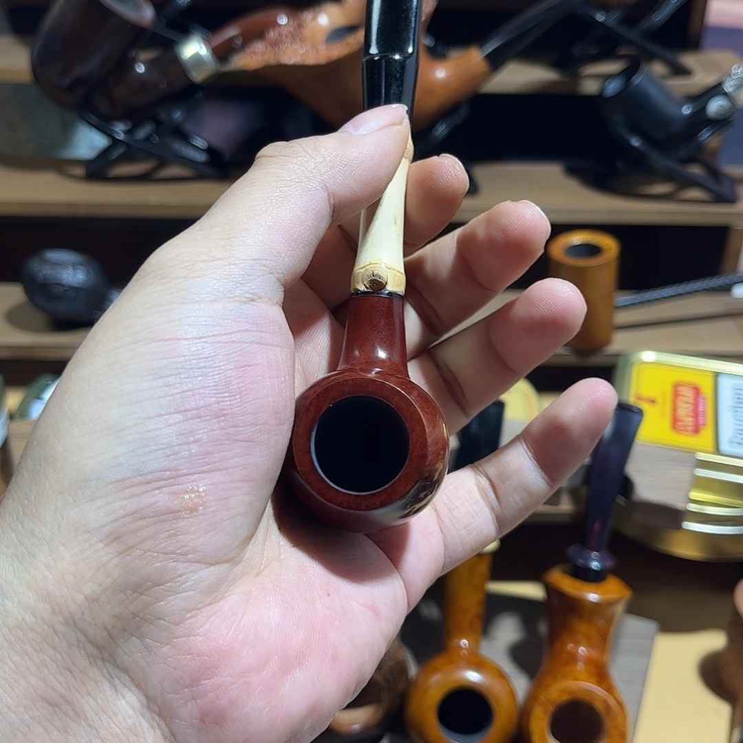 石楠木竹节小号烟斗
