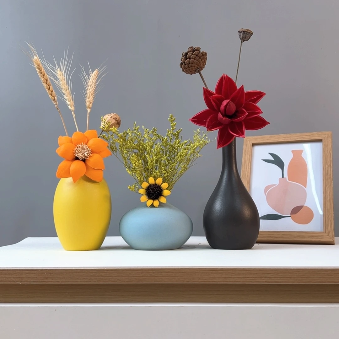 瓶花瓶带花高度20-30厘米左右