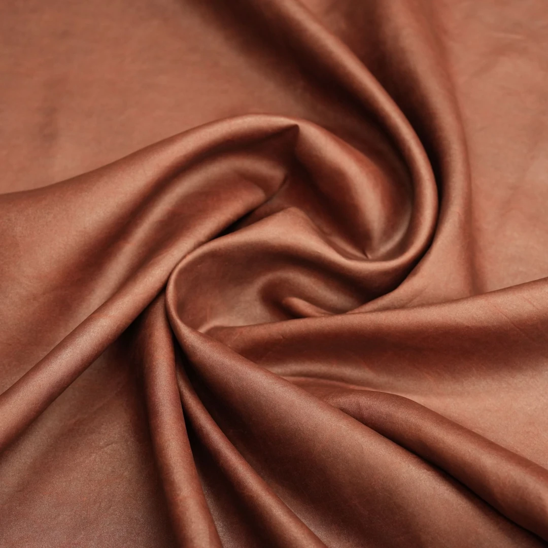 非遗香云纱 平板电力纺红云纱 【幅宽110 姆咪28】