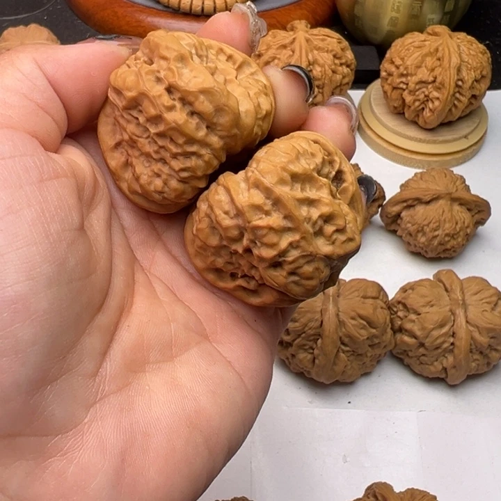 文玩核桃吊坠静全品39三角蛙