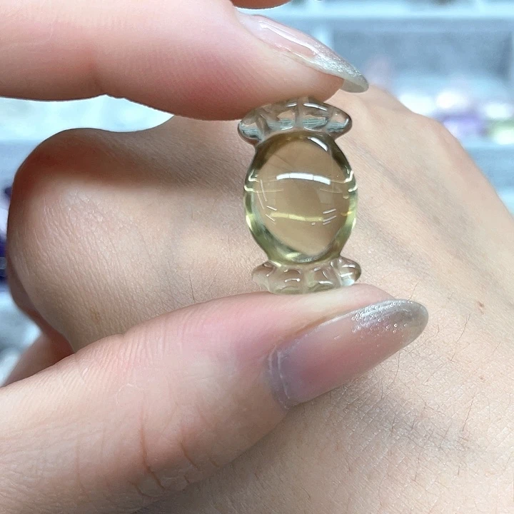 未镶嵌珠宝半成品黄晶3141