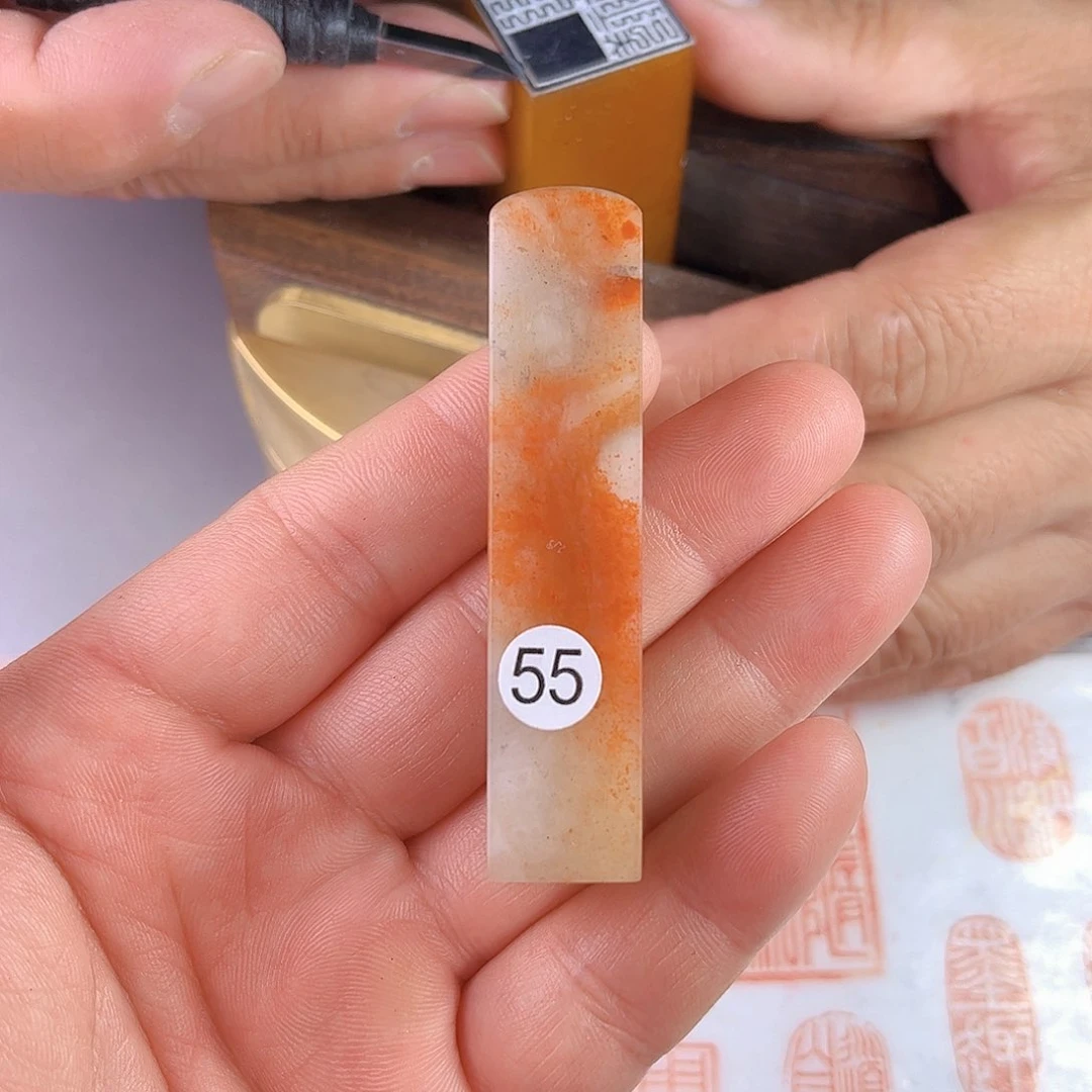 寿山石印石老挝石55号1.5厘米