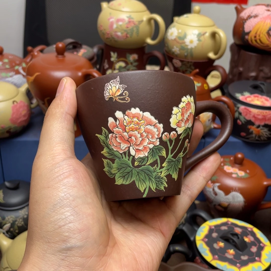 紫砂茶杯紫砂主人杯180cc