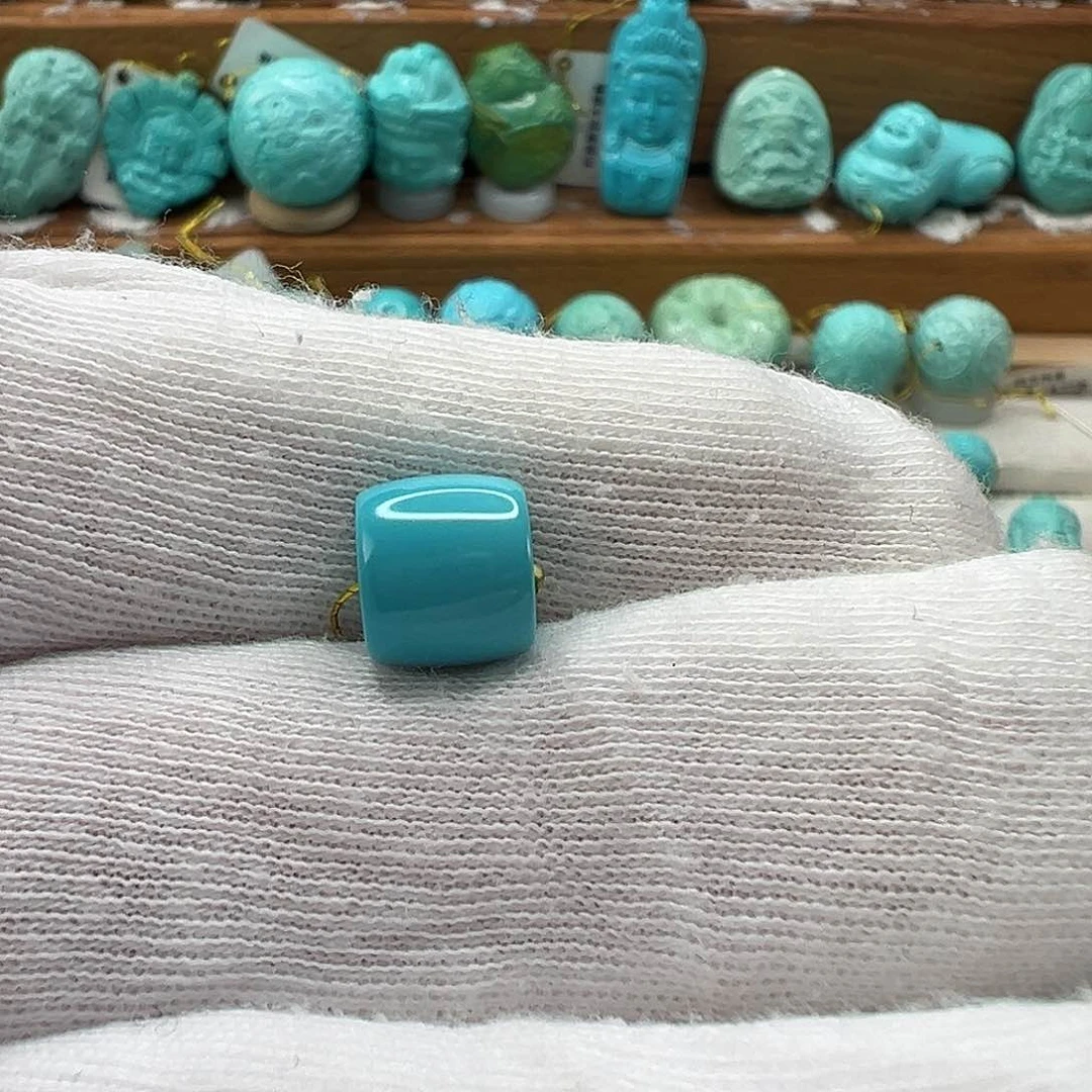 绿松石直切珠 未镶嵌