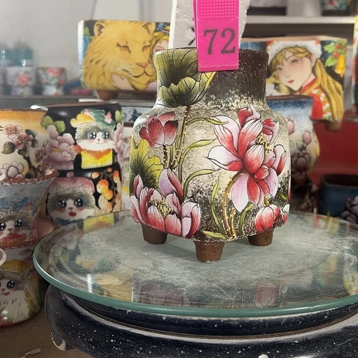 景德镇幸运花盆满38包邮