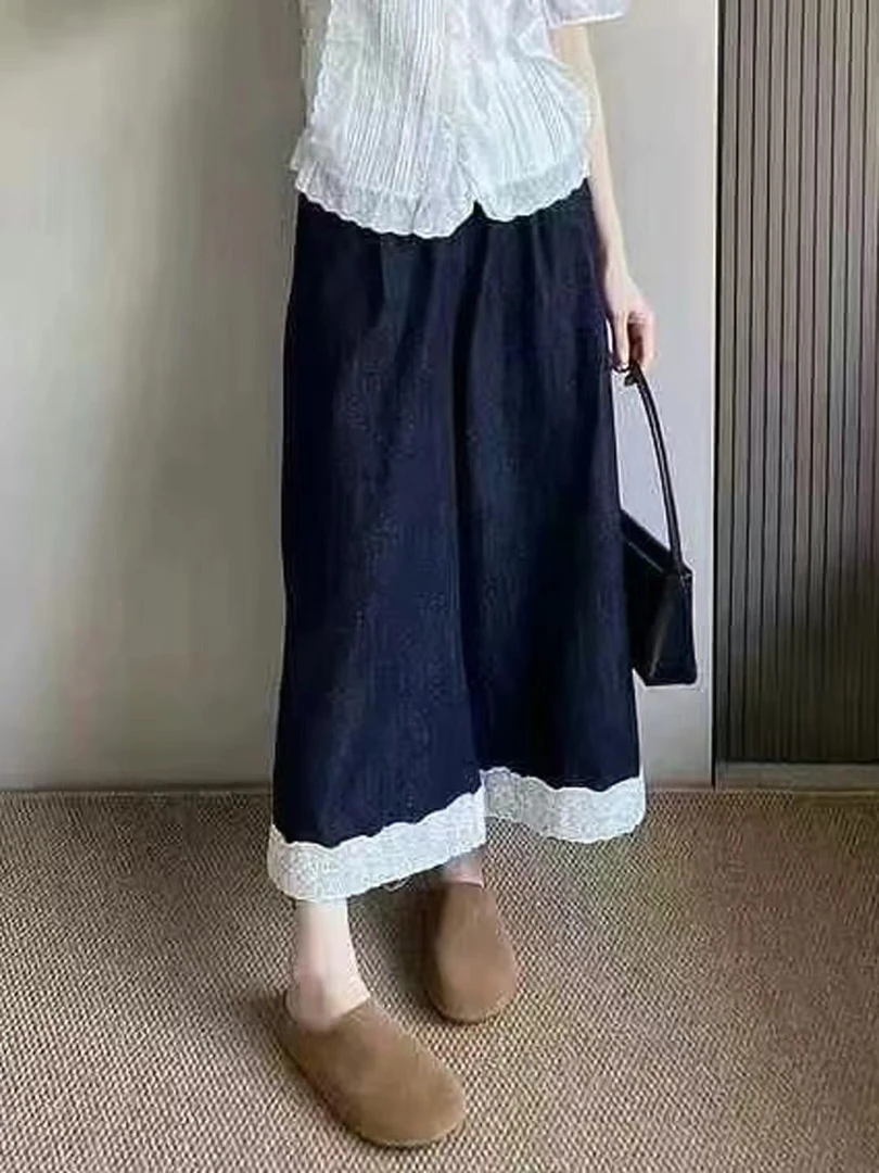 大码女装拼接裤子