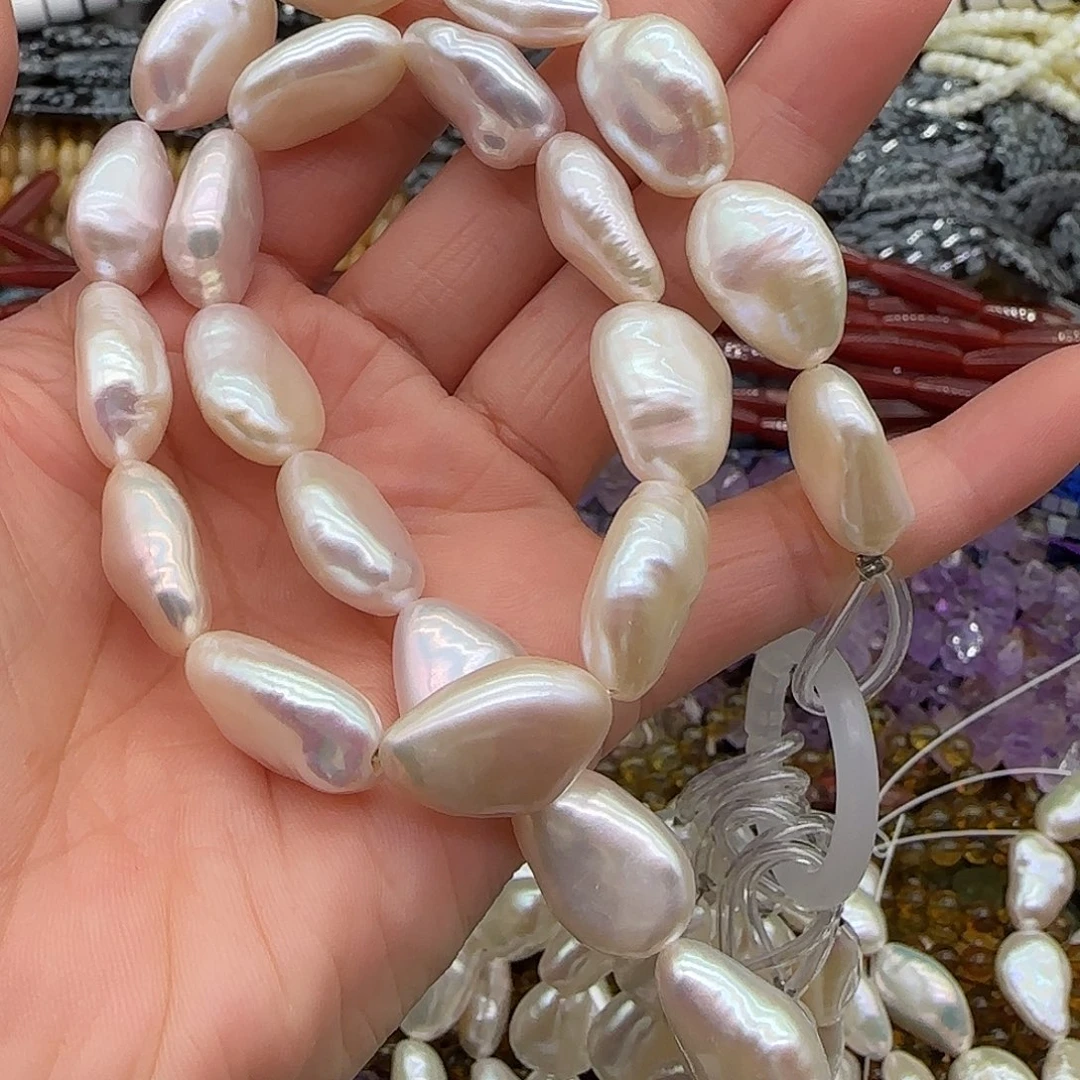 三***宝玛瑙/玉髓合金珠宝半成品珍珠弯豆拍四89发一条