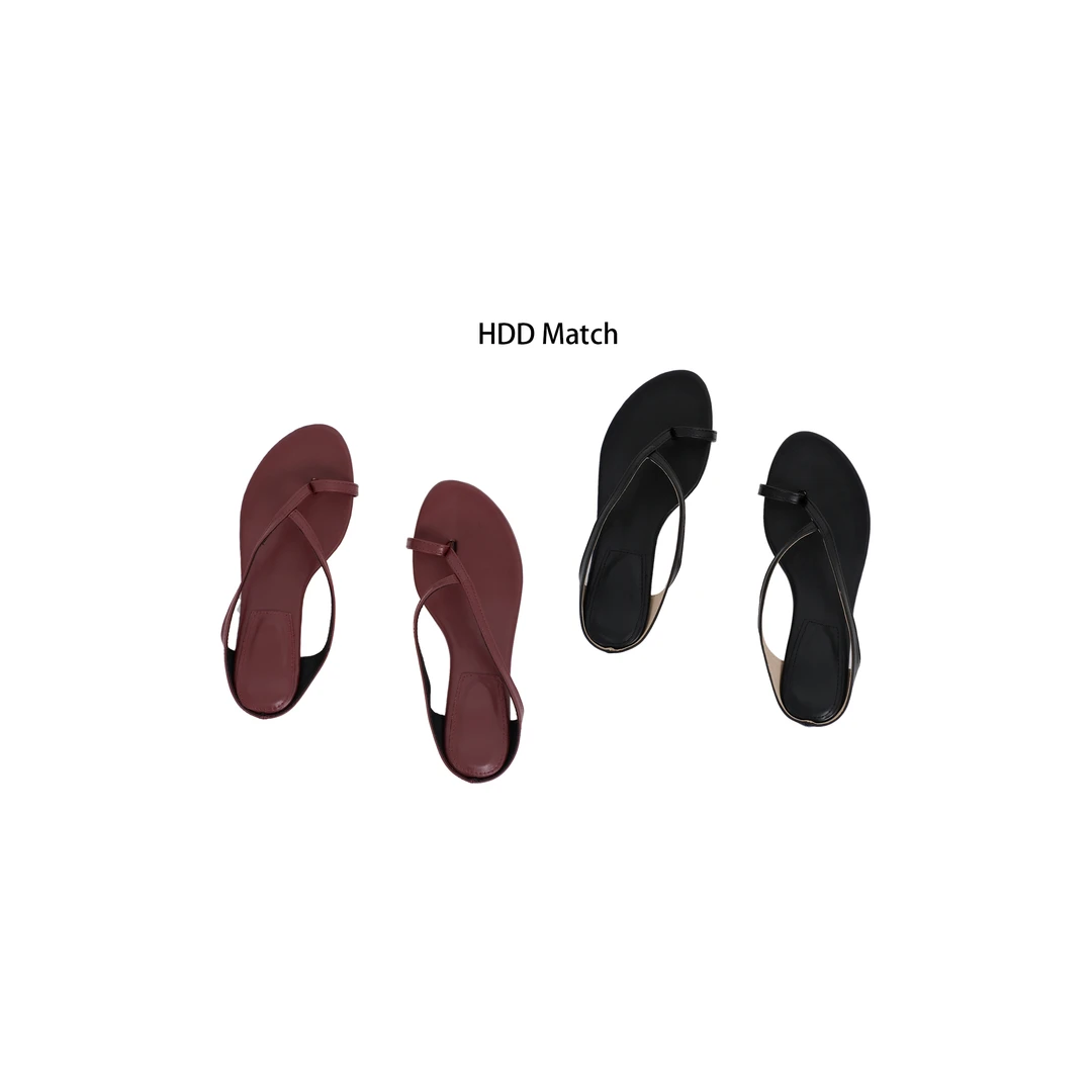 HDD Clothing"纽约街头"夏季女款设计气质定制皮凉鞋凉拖 Y7865