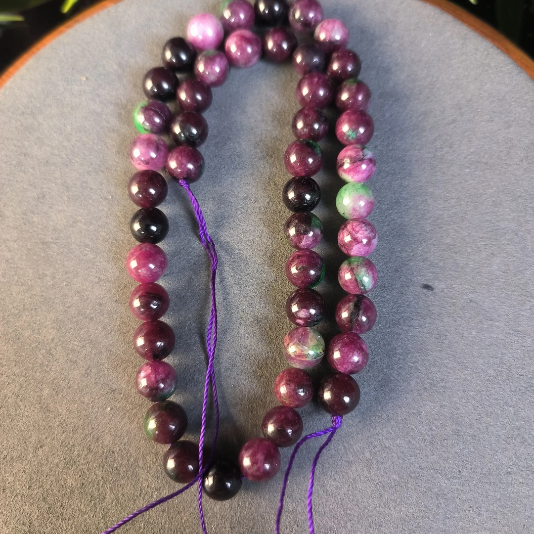 A128精品紫色卡8mm半成品链子