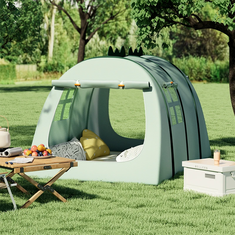 儿童小帐篷室内外便携玩具屋男女孩游戏防蚊帐球池速开童趣小恐龙